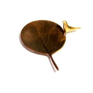 Teak Leaf Round Platter