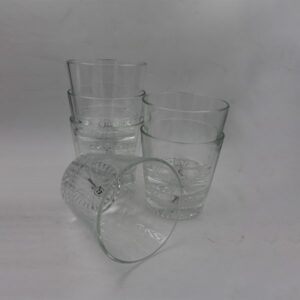 Clear glass set of 6