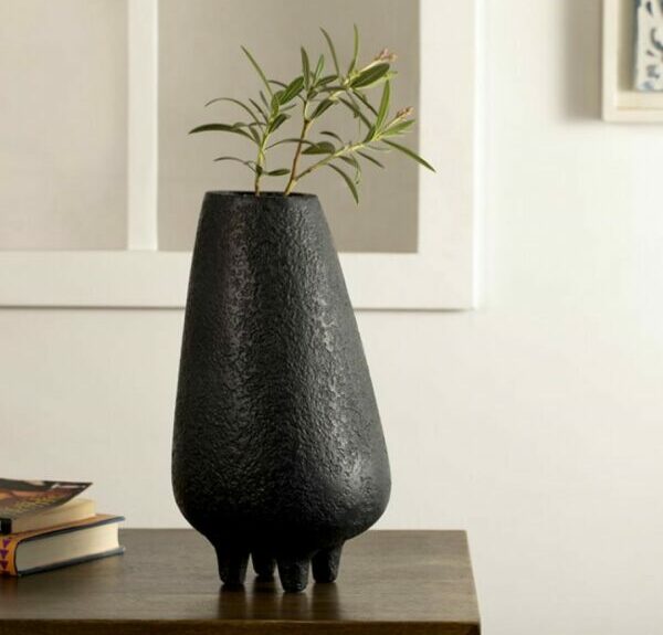 Midnight terracotta vase (tall)