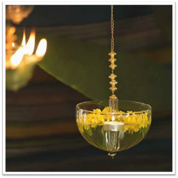Decorate your house with mandir-hanging diyas from the KCC Gallery Store