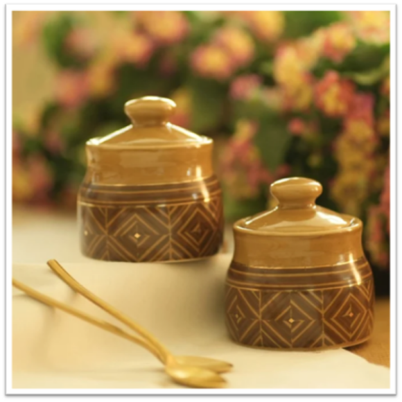 Keep these amazing Achardani sets from an online gift store in Kolkata around your dining table