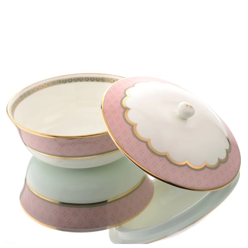 Pichwai Serving Bowl with Lid (2 Portion) The Gallery Store